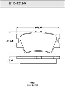 Bendix DISC PAD 455798 