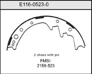 Bendix BRAKE SHOE 441008 