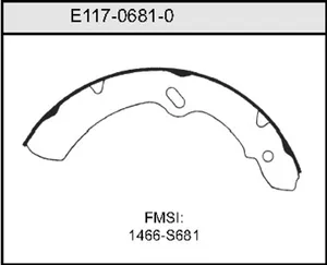 Bendix BRAKE SHOE 459770 