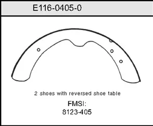 Bendix BRAKE SHOE 478040 