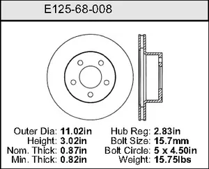 Bendix ROTOR 443442 