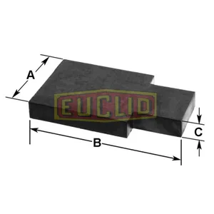 Euclid Wrapper, Suspension, Rubber, Neway, 5-3/4 Round Axle 296802 