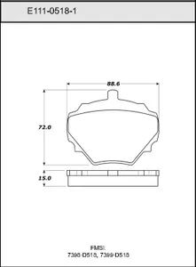Bendix DISC PAD 441486 