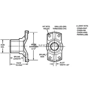 Meritor END YOKE 735270 
