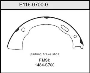 Bendix BRAKE SHOE 454704 