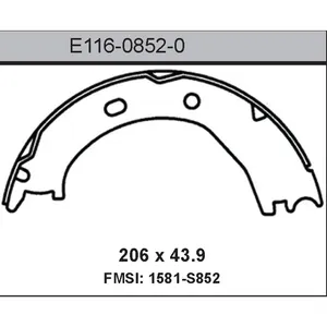 Bendix BRAKE SHOE 453824 