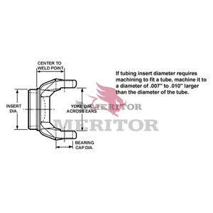 Meritor Weld Yoke 2734210 