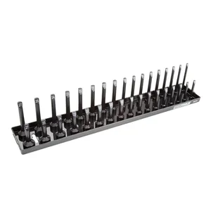 Great Neck Saw 1 2 Drive Socket Tray Metric Black 1982450 