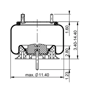 ContiTech Air Spring / 9 9-12 P540 CT 6855866 