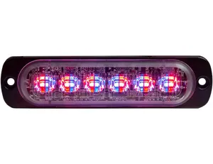 Buyers Products STBD LIGHT, STROBE, 4-3/8in,12-LED, RED/ 1576074 