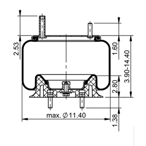 ContiTech Air Spring / 1R11-028 / 9422 6853564 
