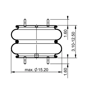 ContiTech Air Spring / 2B14-360 / 7135 6855990 