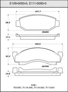 Bendix DISC PAD 448792 