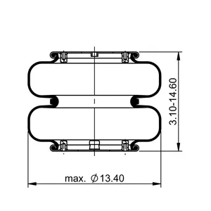 ContiTech Air Spring / 2B12-305 / 7443 6856318 