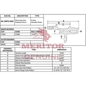 Meritor Ay-Hub/Rotor 2726152 