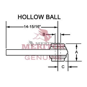 Meritor Ay-Tor Rod End 2741918 