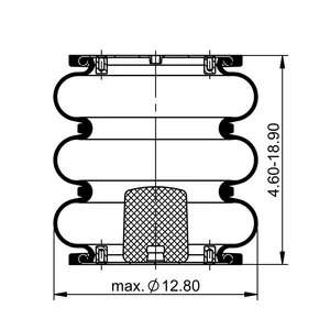 ContiTech Air Spring / 3B12-301 / 8030 6854610 