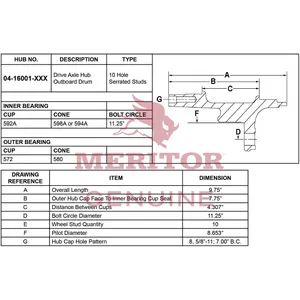 Meritor Ay-Hub/Rotor 2737261 