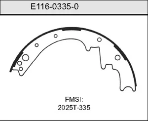 Bendix BRAKE SHOE 446404 