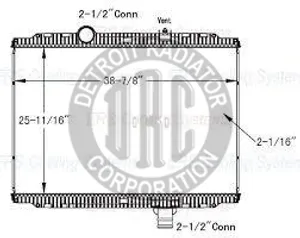 Detroit Radiator Kenworth 1149534 