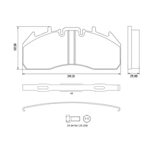Haldex AIR DISC PADS 672736 