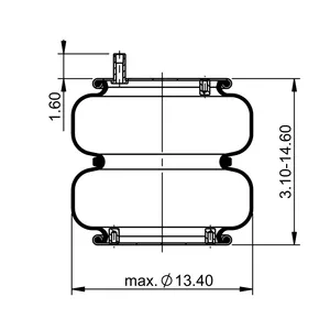 ContiTech Air Spring / FD 330-30 464 CT 6855780 