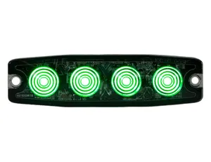 Buyers Products LIGHT,STROBE,4-3/8in,4-LED,GREEN, 1575480 