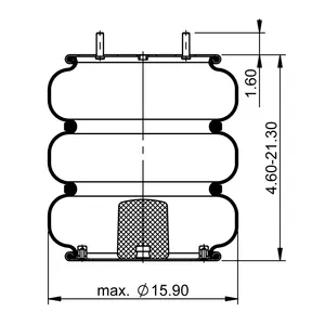 ContiTech Air Spring / 3B14-462 / 7855 6855830 