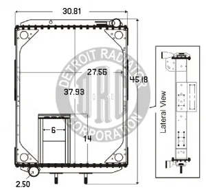 Detroit Radiator Volvo 922508 