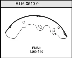 Bendix BRAKE SHOE 447078 