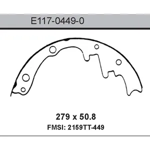 Bendix BRAKE SHOE 444184 