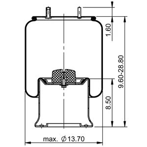 ContiTech Air Spring / 11 10.5-22 S 100 6856096 