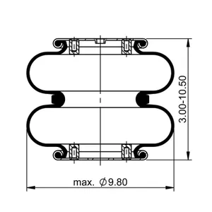 ContiTech Air Spring / 2B9-200 / 6910 6856316 