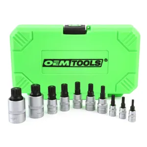 Great Neck Saw 10 Piece Magnetic Triple Square Bit Socket Set 1984009 