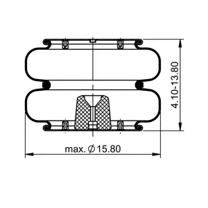 ContiTech Air Spring / 2B14-365 / 6801 6854688 