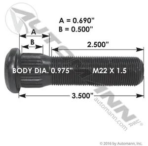 Automann Wheel Stud 575058 