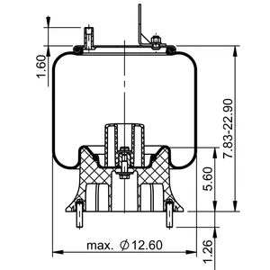 ContiTech Air Spring / 9 10-17.5 P 136 6856082 