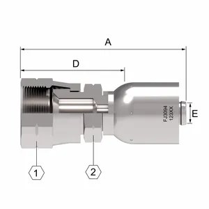 Eaton Ftng (Perm), 100R5 Crimp 2165996 