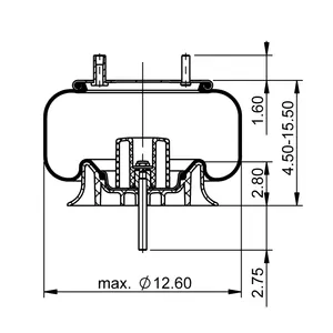 ContiTech Air Spring / 1R12-1047 / 9807 6853522 