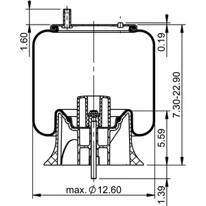 ContiTech Air Spring / 1R12-532 / 9935 6856880 