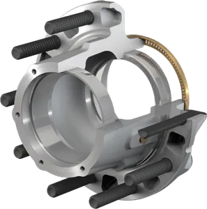 Conmet Bulk: Aluminum Conventional TP Trailer Hub HP10  ABS 1994193 