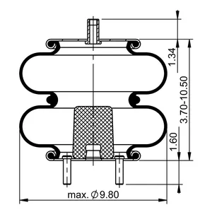 ContiTech Air Spring / 2B9-230 / 6940 6856770 