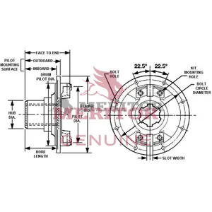 Meritor Bk Flange Yoke 740998 