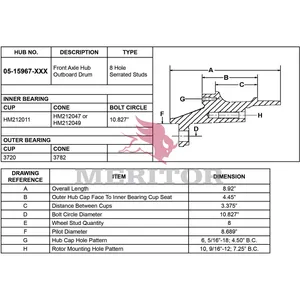 Meritor Ay-Frt Hub 714936 