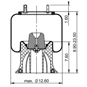 ContiTech Air Spring / 1R12-143 / 9392 6854760 