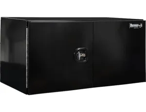 Buyers Products TOOLBOX BLK SMTH ALUM 24X24X48 DBL BARN 1573736 