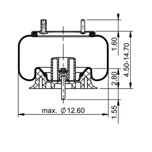 ContiTech Air Spring / 1R12-508 / 8204 6853540 