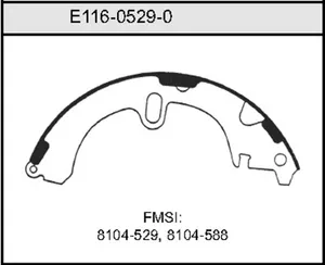 Bendix BRAKE SHOE 441360 