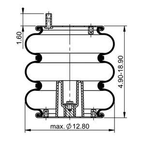 ContiTech Air Spring / 3B12-328 / 7994 6854910 