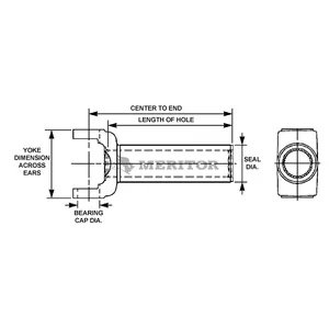 Meritor Slip Yoke 2739348 